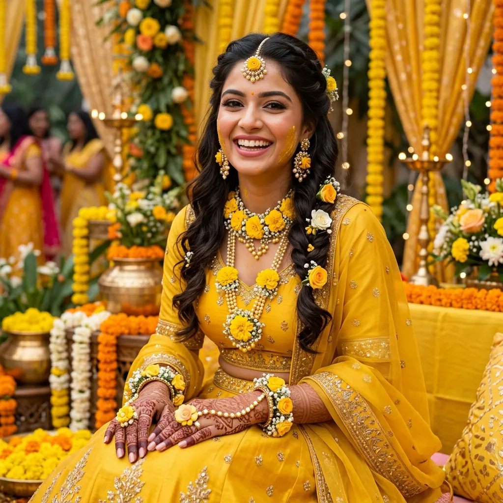 Radiant Haldi Makeup